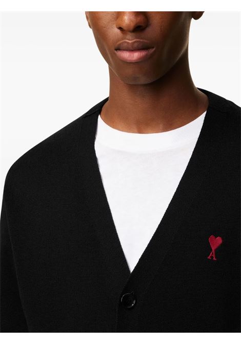 cardigan adc uomo nero AMI PARIS | HKC361.001009